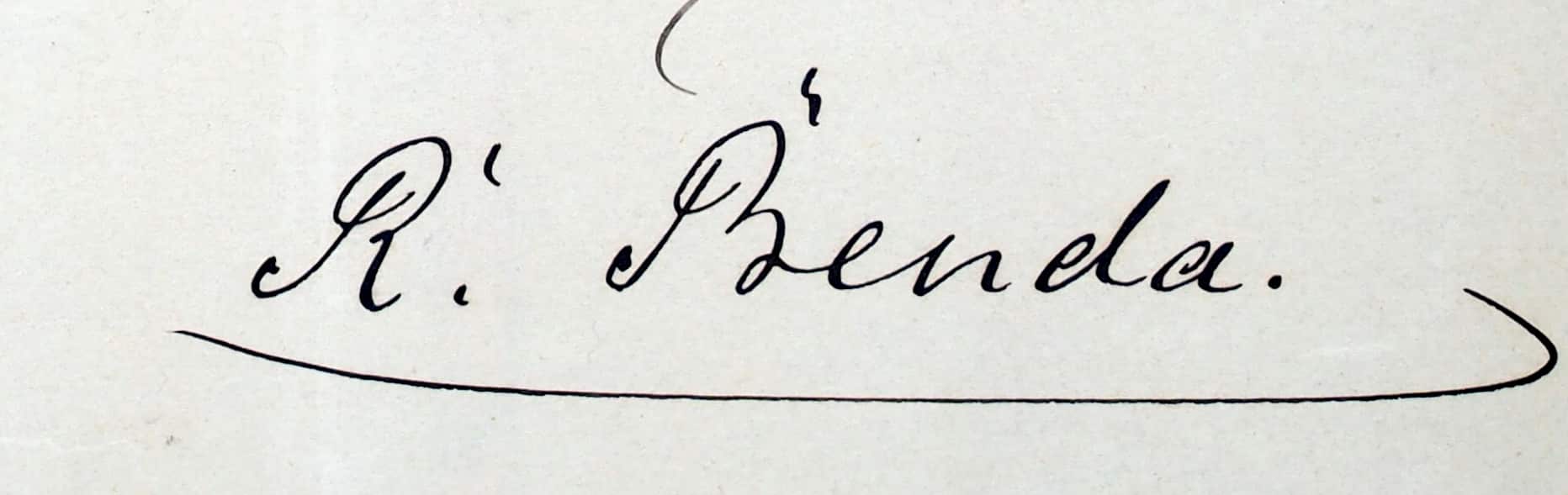 Unterschrift R. Benda